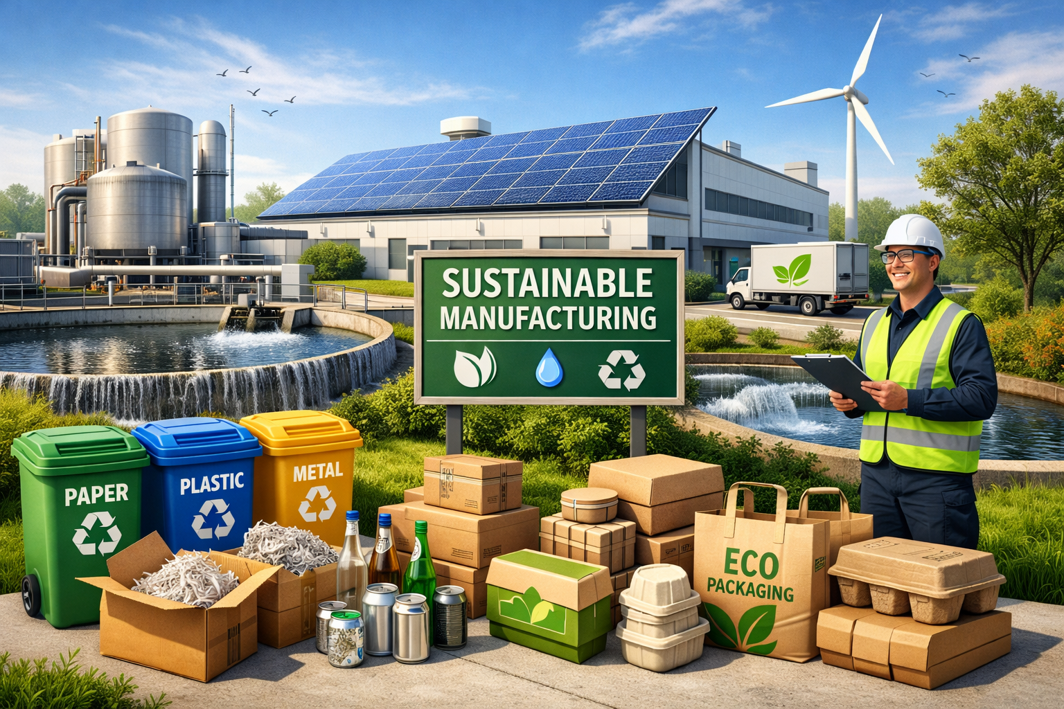 Sustainability initiatives in manufacturing operations